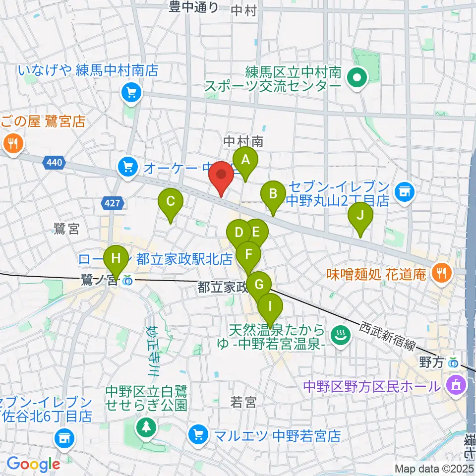 プロフェッショナル・パーカッション周辺のホテル一覧地図