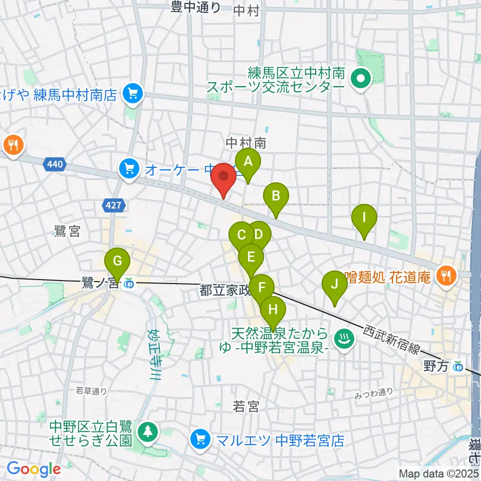 プロフェッショナル・パーカッション周辺のホテル一覧地図