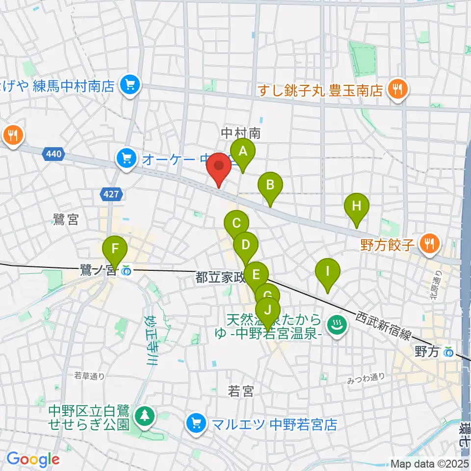 プロフェッショナル・パーカッション周辺のホテル一覧地図