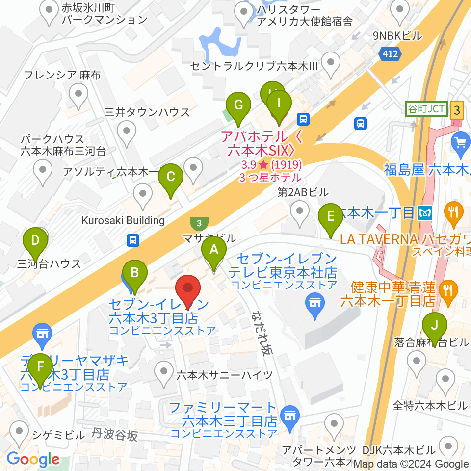 バイオリンリサーチ周辺のホテル一覧地図