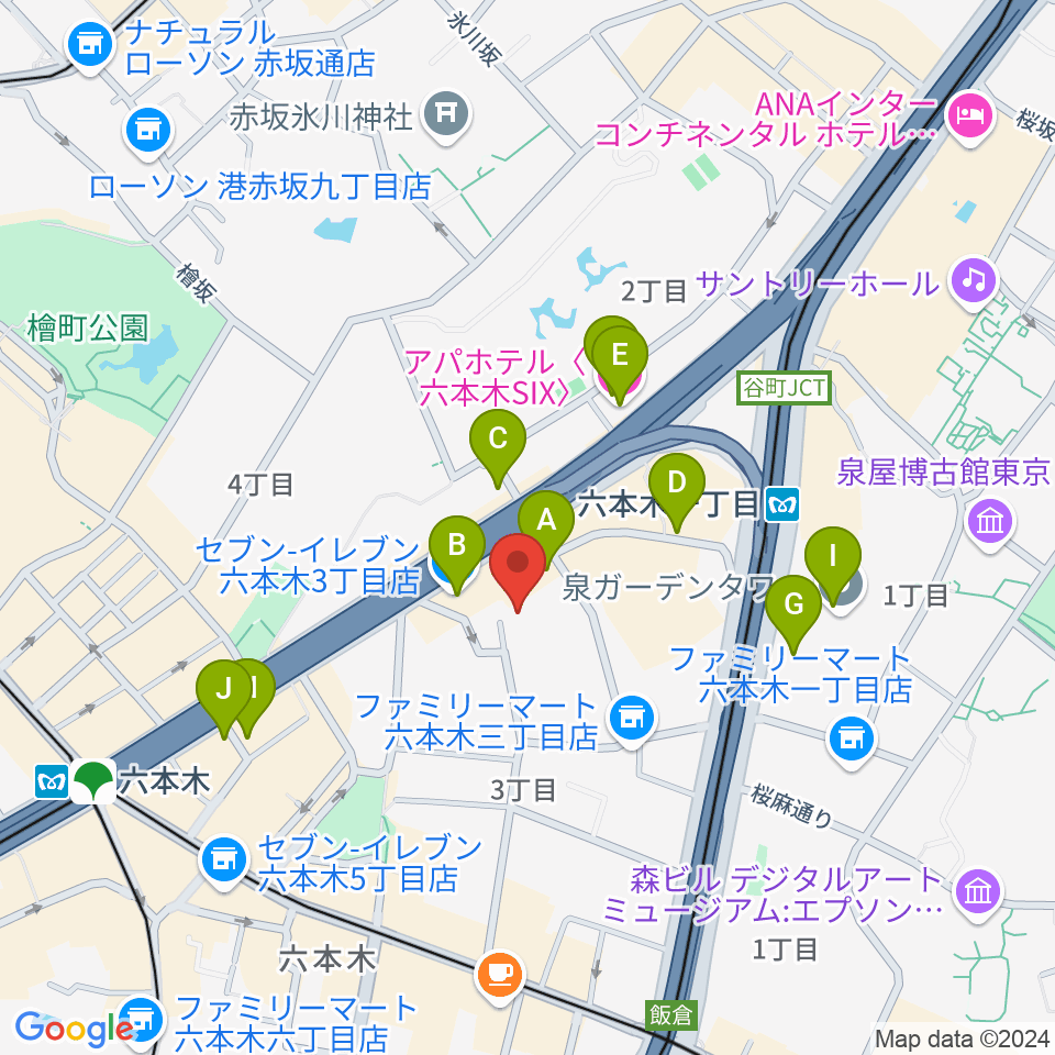 バイオリンリサーチ周辺のホテル一覧地図