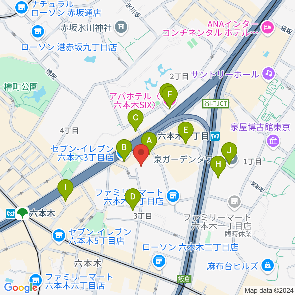 バイオリンリサーチ周辺のホテル一覧地図