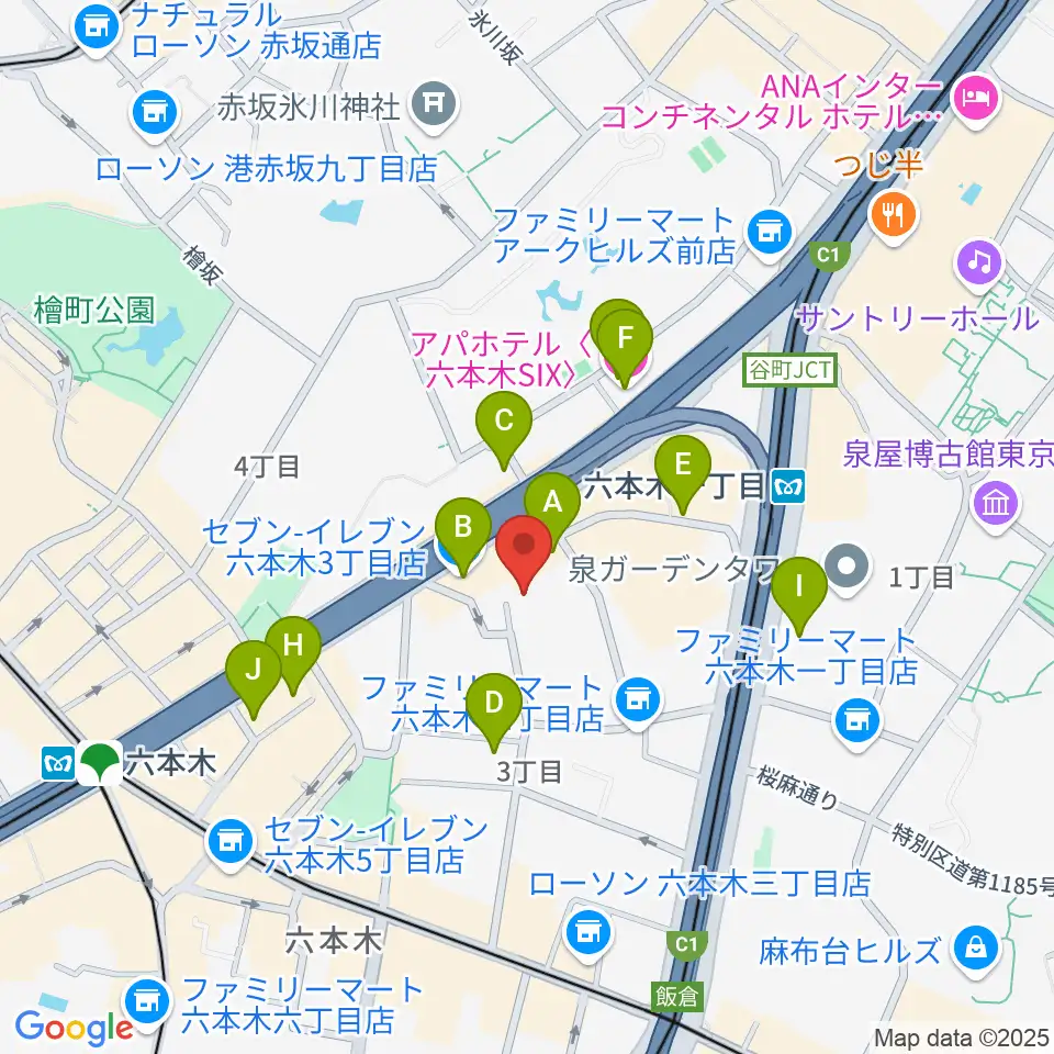 バイオリンリサーチ周辺のホテル一覧地図