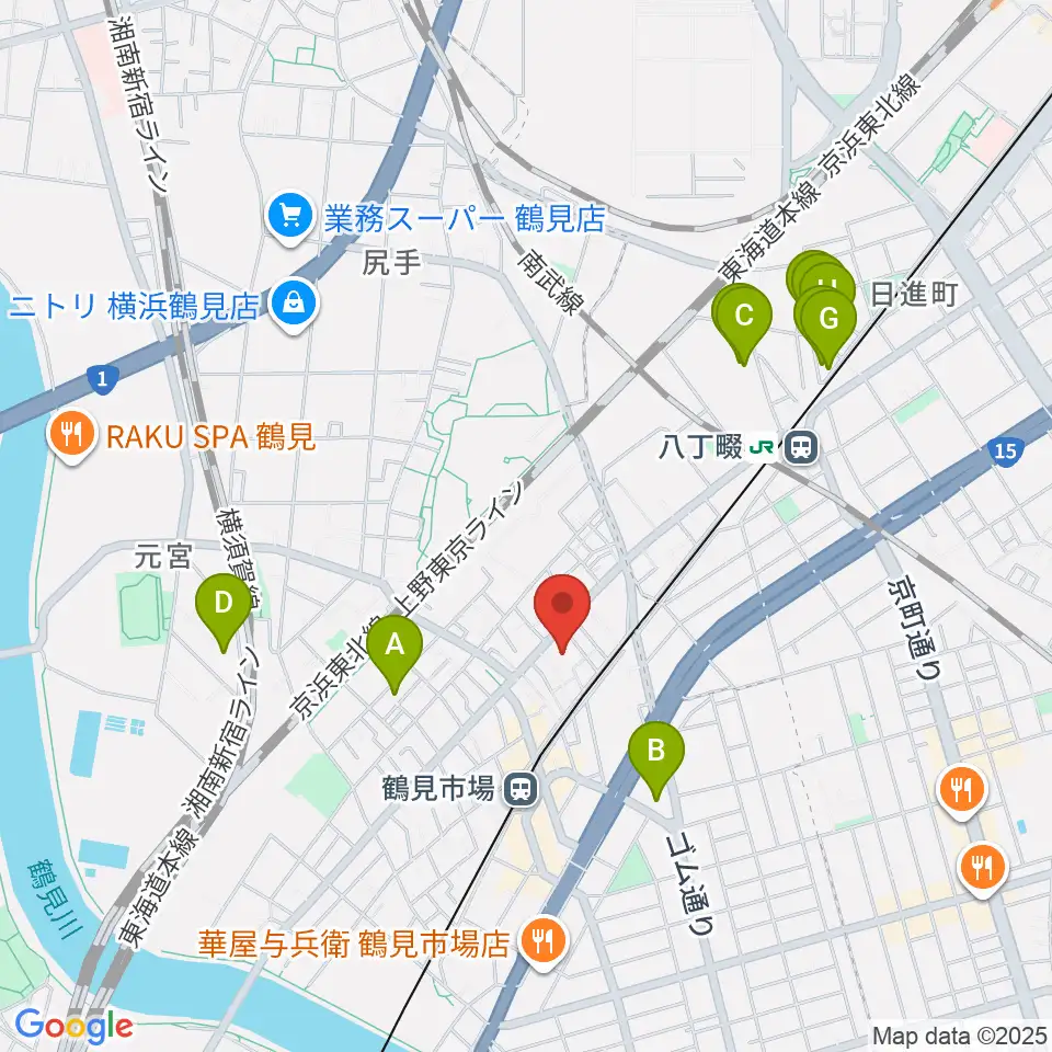 弦楽器ストラッド周辺のホテル一覧地図