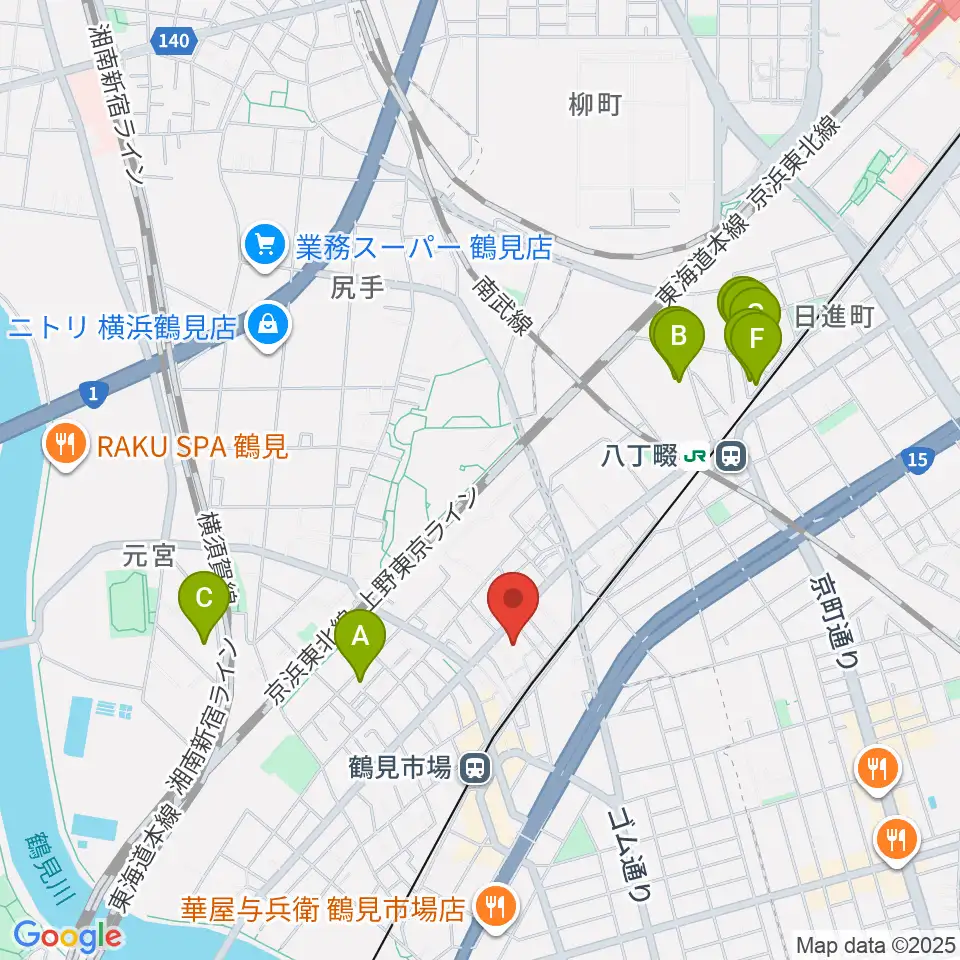 弦楽器ストラッド周辺のホテル一覧地図