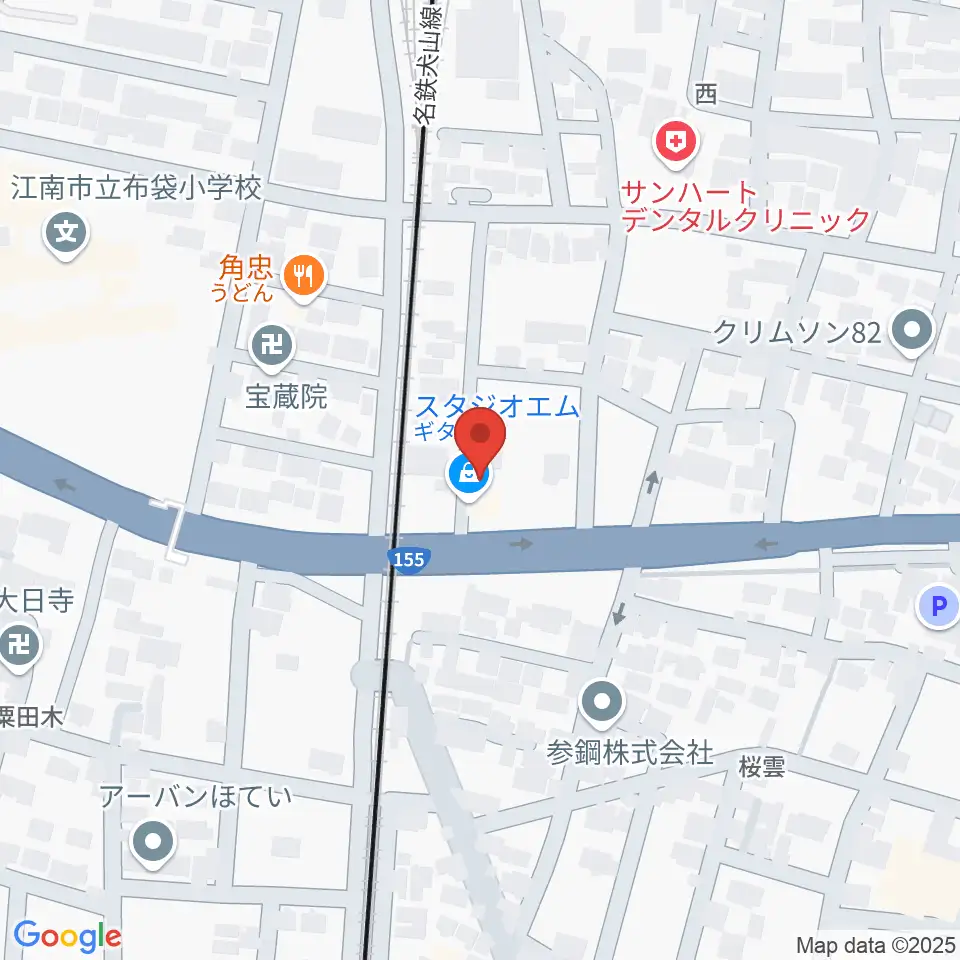 スタジオエム周辺のホテル一覧地図