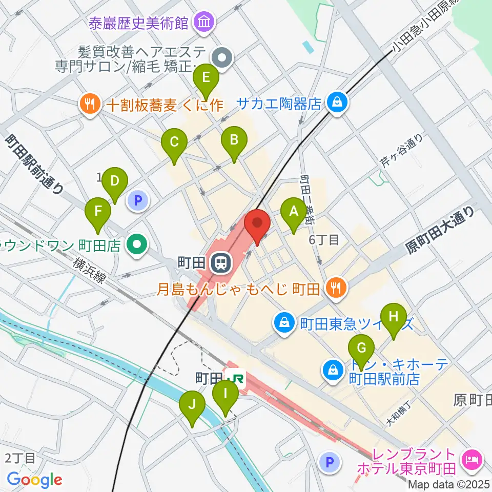 鈴木楽器本店周辺のホテル一覧地図