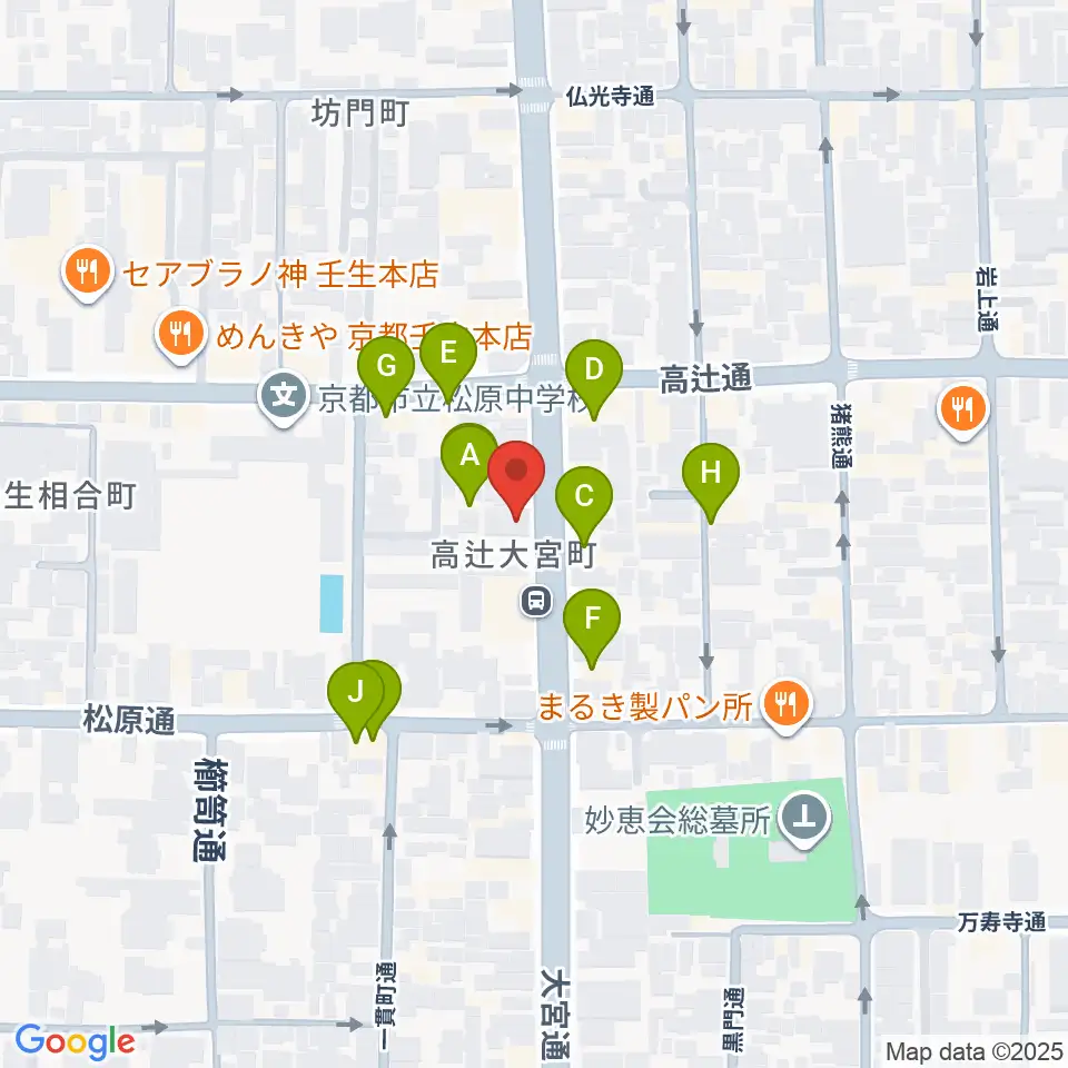 太鼓センター TAIKO-LAB京都周辺のホテル一覧地図