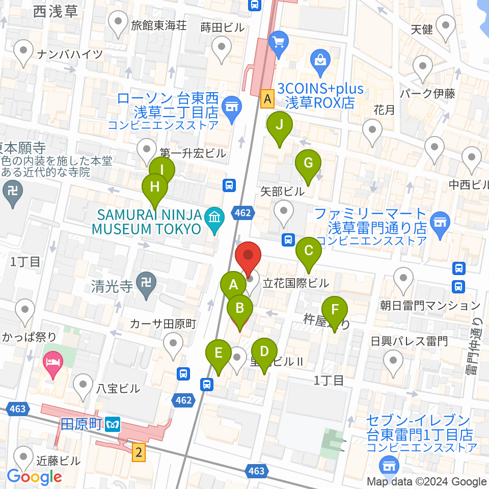 岡田屋布施周辺のホテル一覧地図
