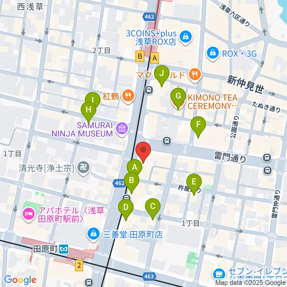 岡田屋布施周辺のホテル一覧地図