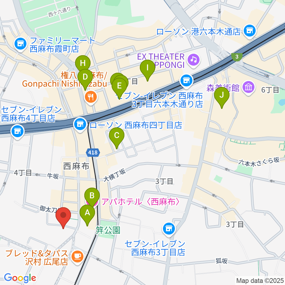 高田ハープサロン周辺のホテル一覧地図