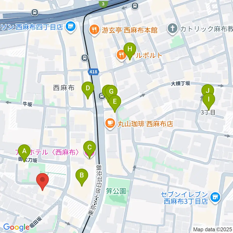 高田ハープサロン周辺のホテル一覧地図