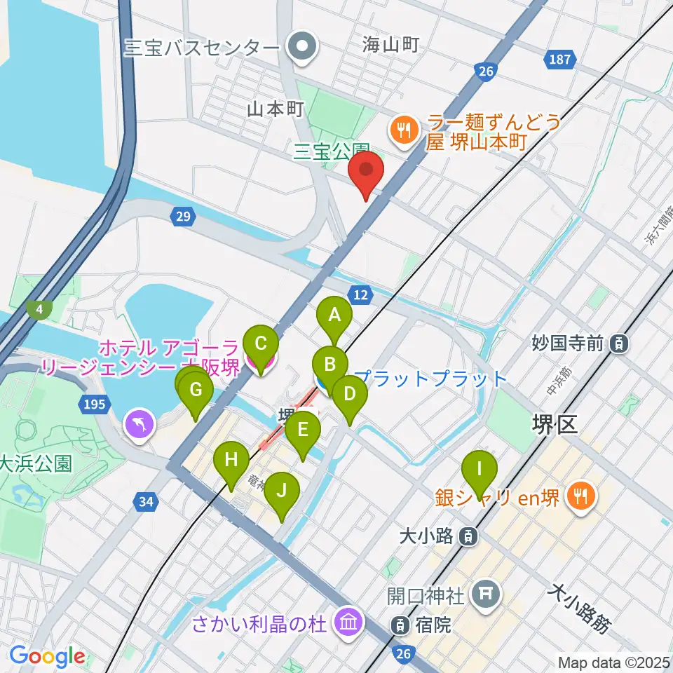 タケモトピアノ周辺のホテル一覧地図