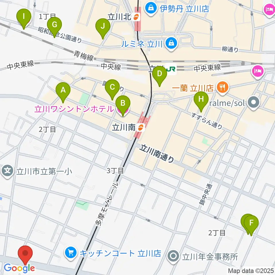Tokyo Strings周辺のホテル一覧地図