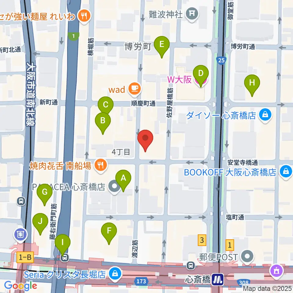 トニック楽器アトリエボア周辺のホテル一覧地図