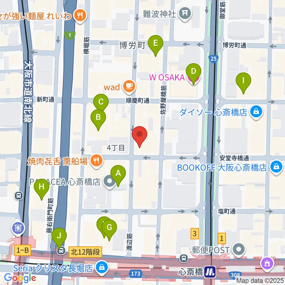 トニック楽器アトリエボア周辺のホテル一覧地図
