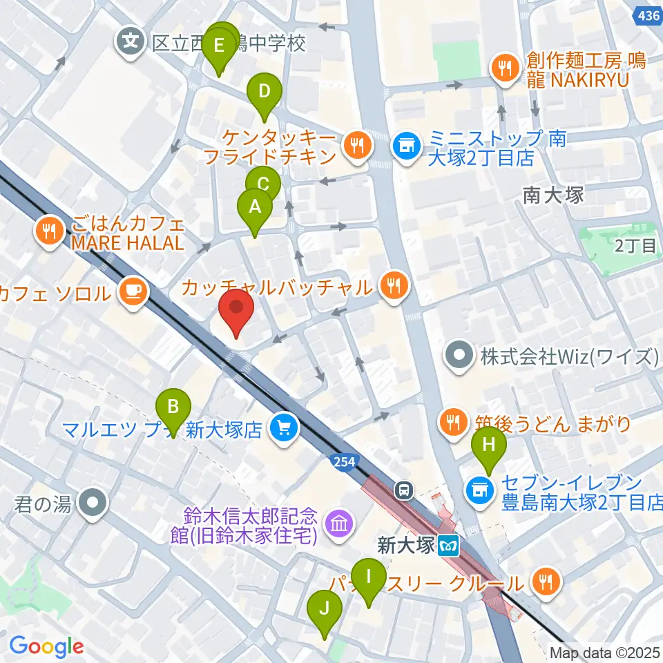 容山銘尺八周辺のホテル一覧地図