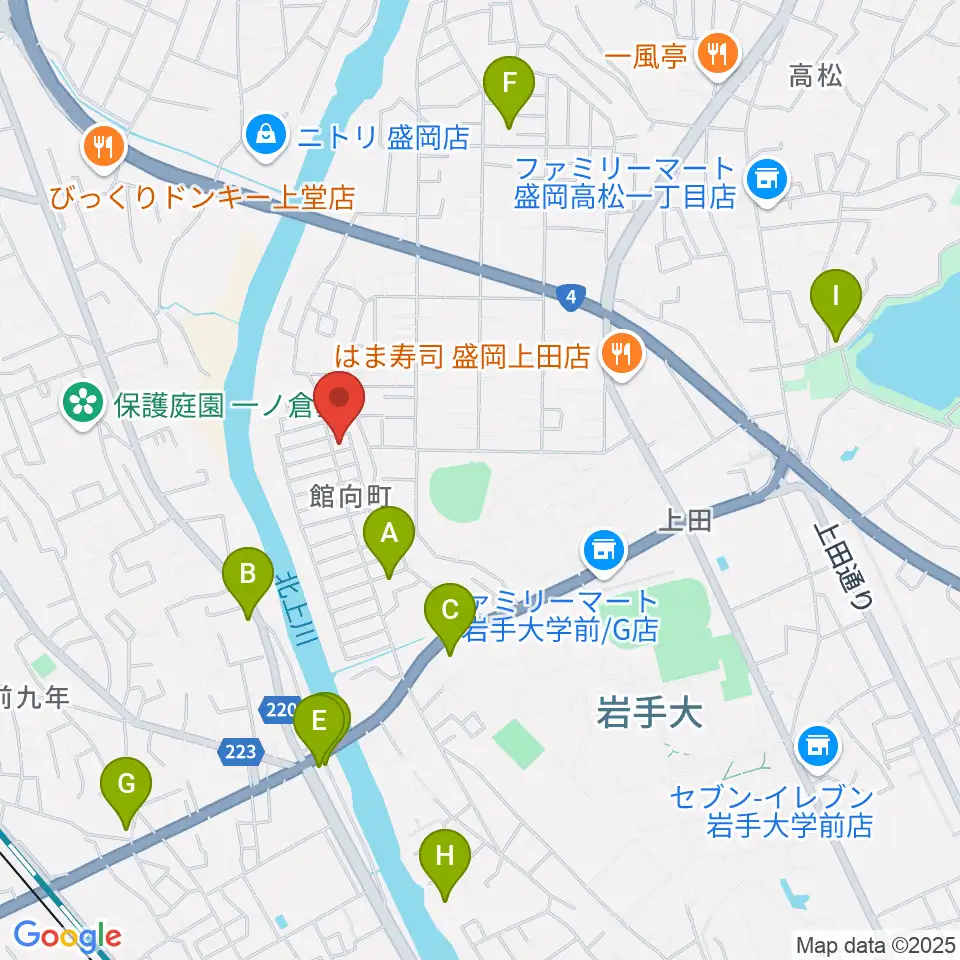 ピアノ工房ハーモニー周辺のホテル一覧地図