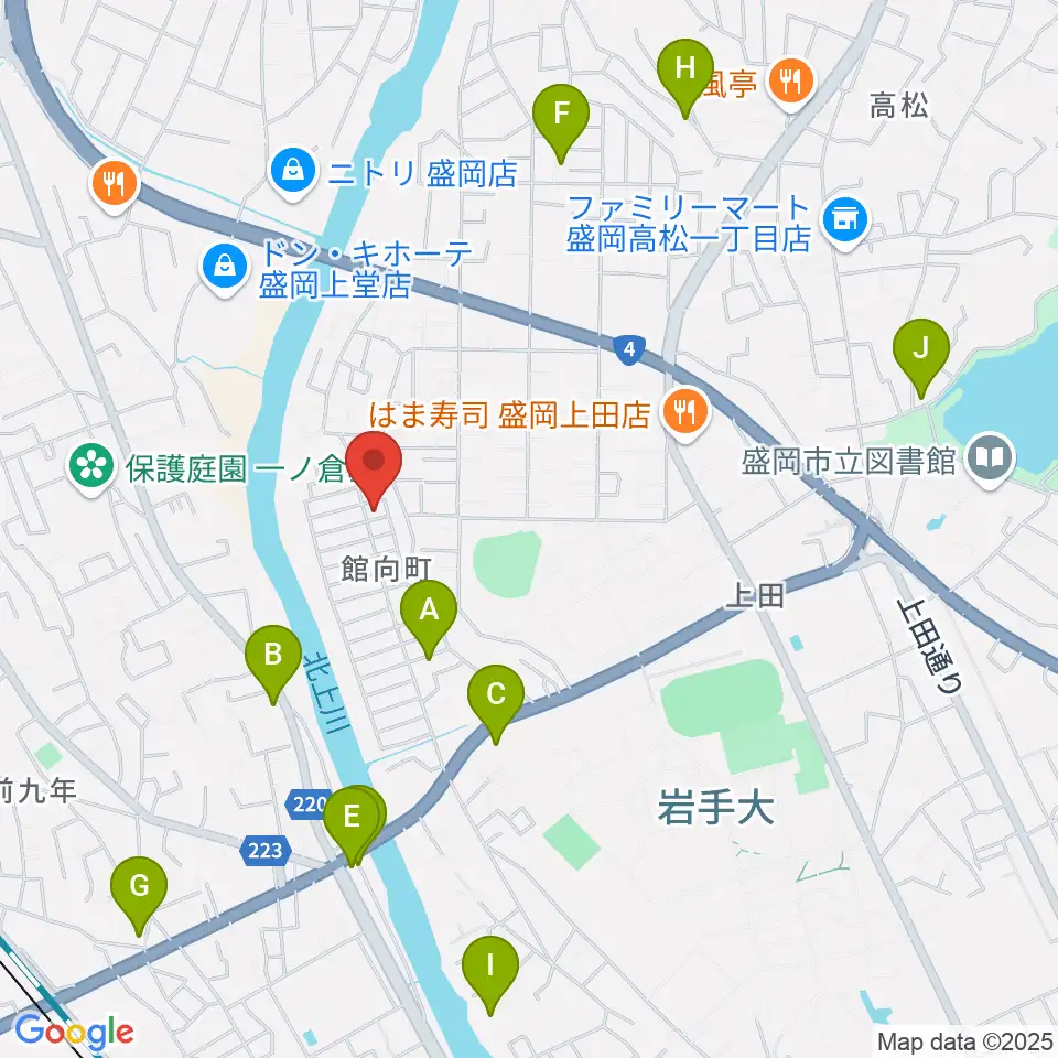 ピアノ工房ハーモニー周辺のホテル一覧地図