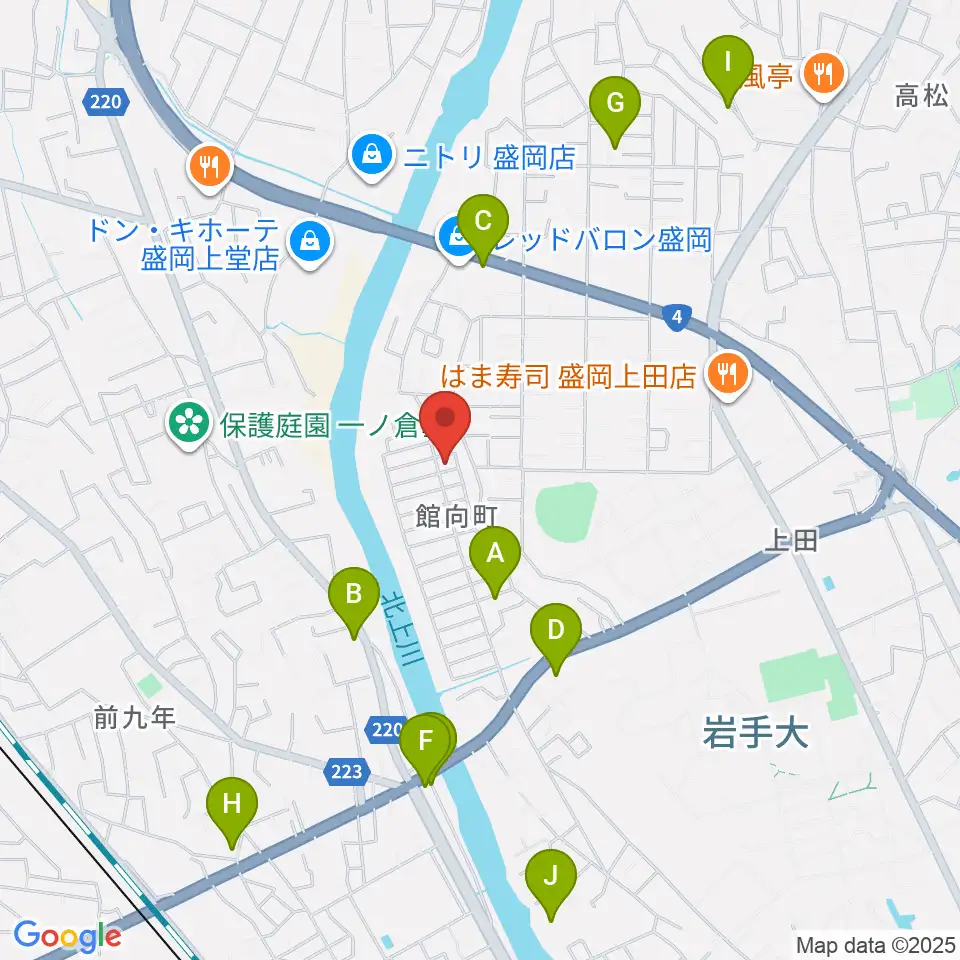 ピアノ工房ハーモニー周辺のホテル一覧地図