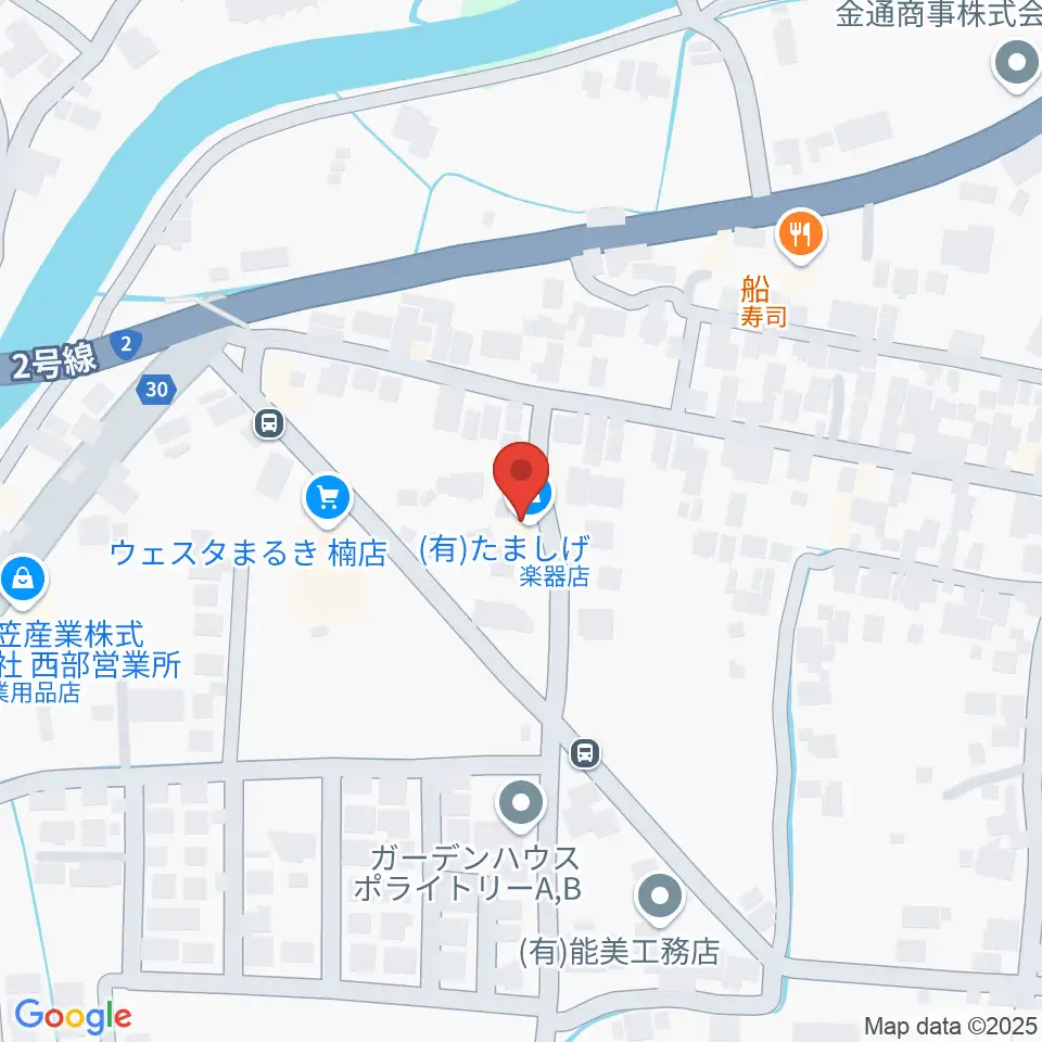 たましげ琴製作所周辺のホテル一覧地図