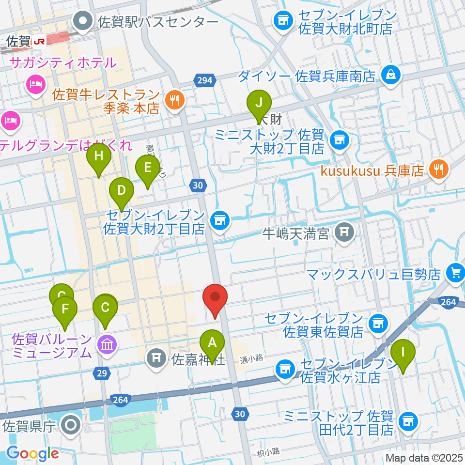 三根楽器店周辺のホテル一覧地図