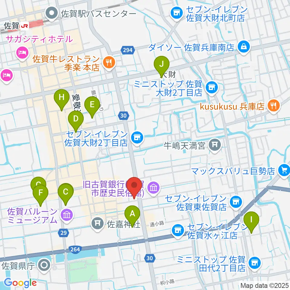 三根楽器店周辺のホテル一覧地図