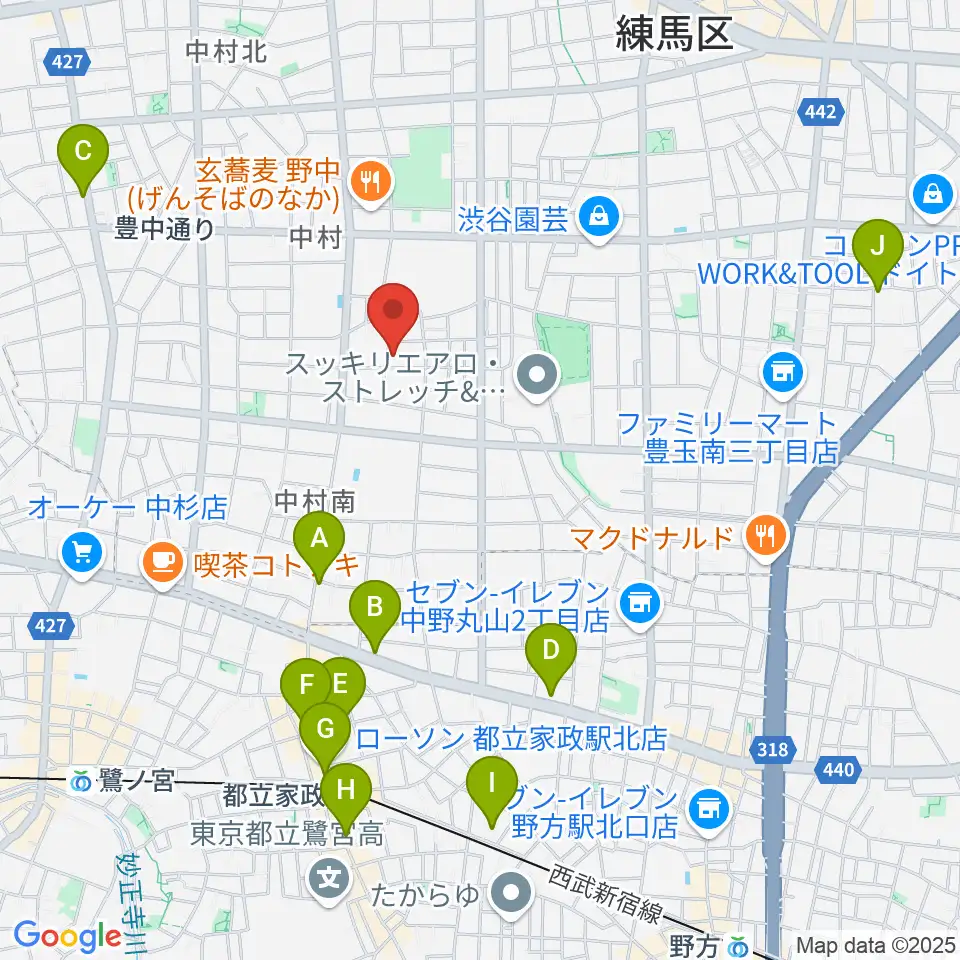 夢弦堂周辺のホテル一覧地図