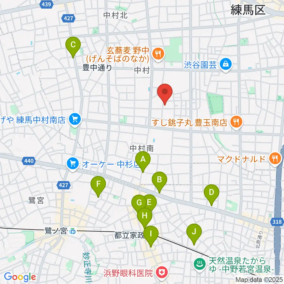 夢弦堂周辺のホテル一覧地図