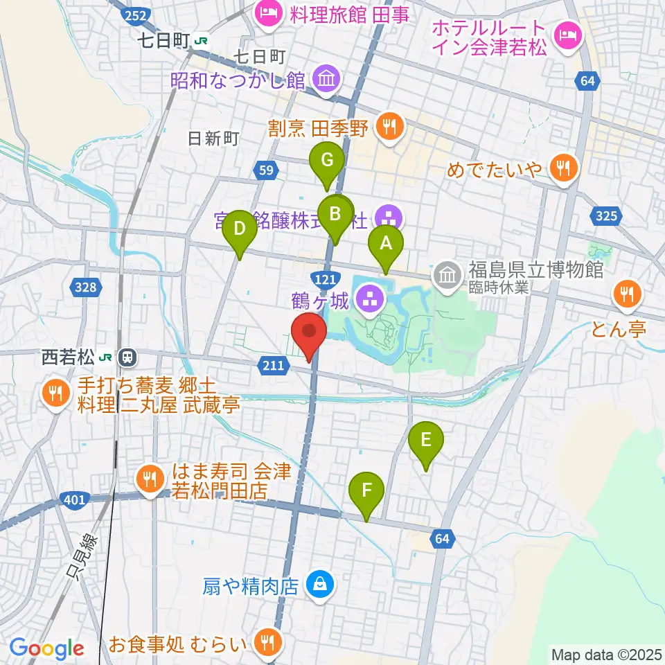 MUSIC PLAZA 白水堂周辺のホテル一覧地図