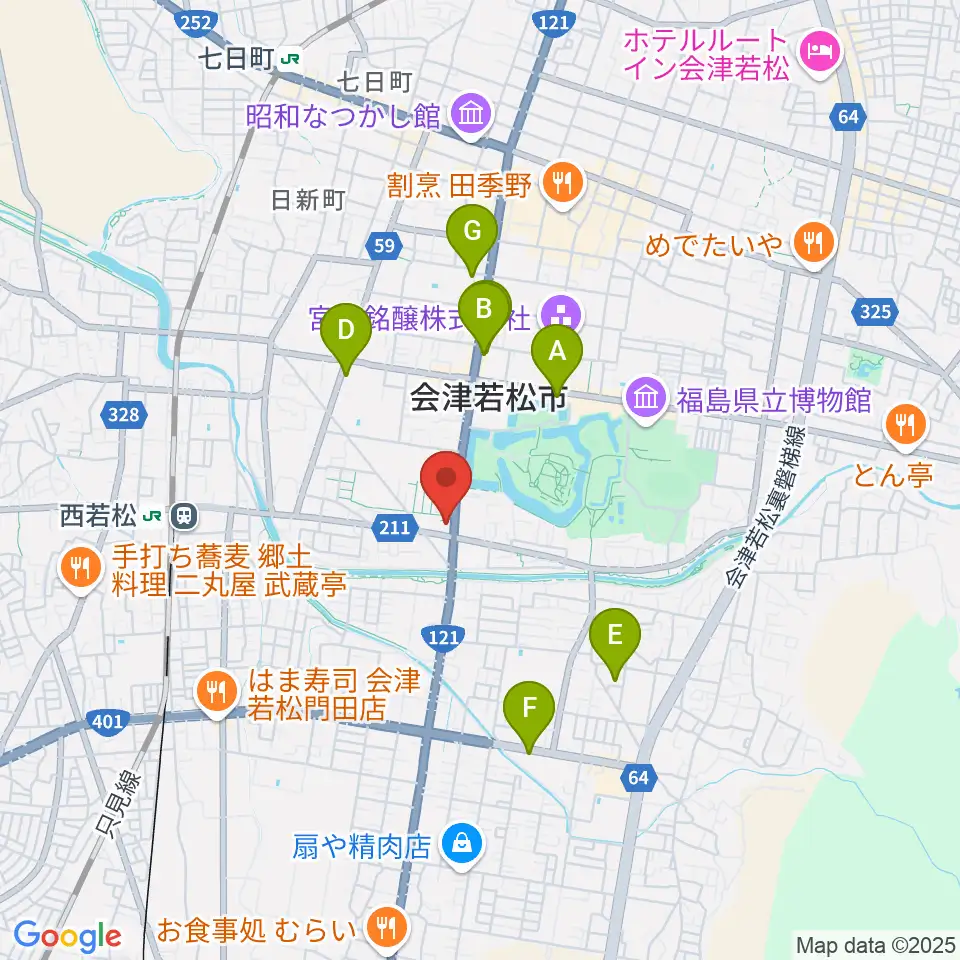 MUSIC PLAZA 白水堂周辺のホテル一覧地図