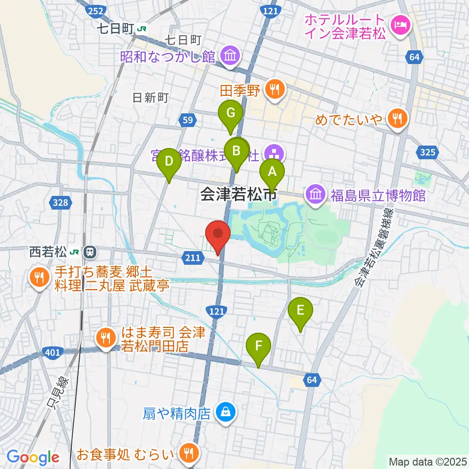 MUSIC PLAZA 白水堂周辺のホテル一覧地図
