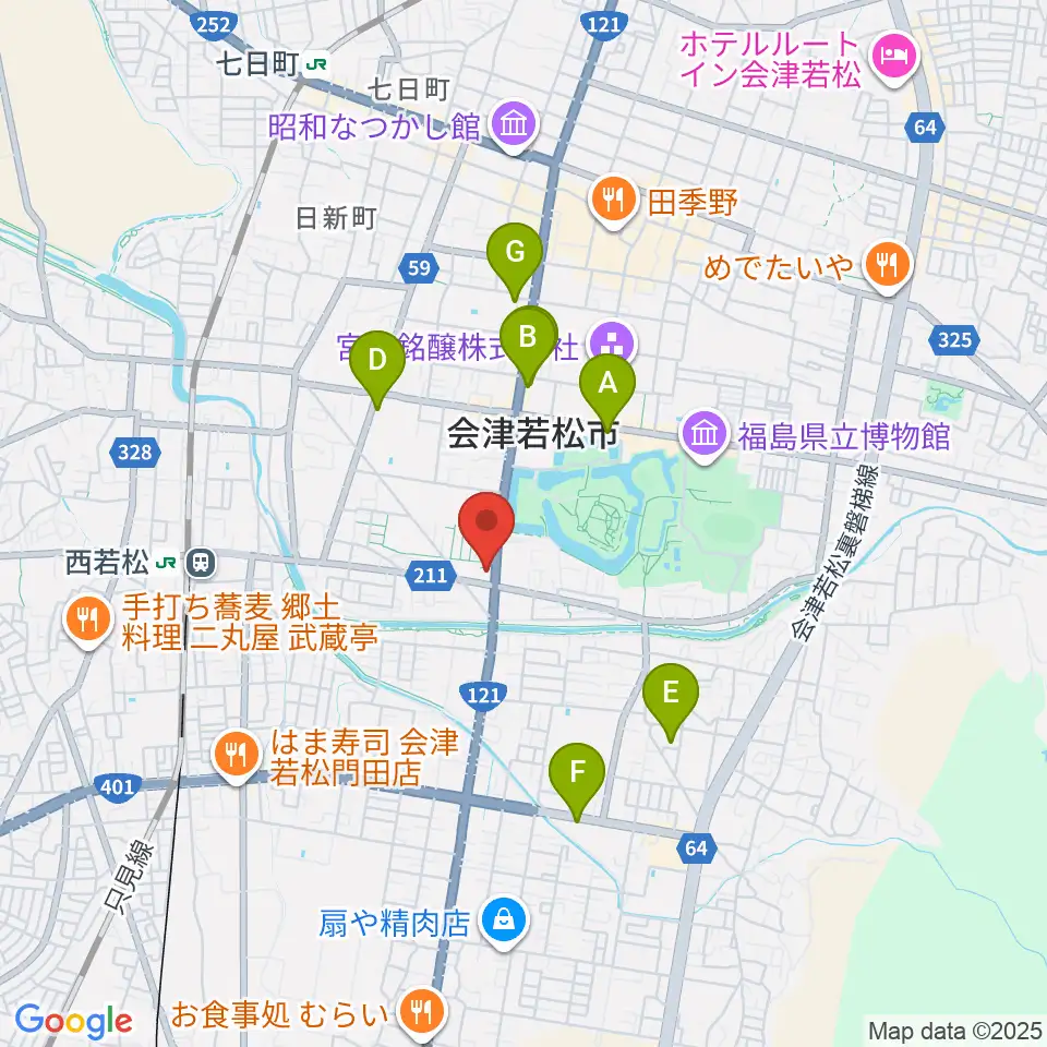 MUSIC PLAZA 白水堂周辺のホテル一覧地図