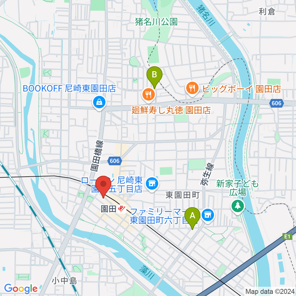 夢羽工房周辺のホテル一覧地図