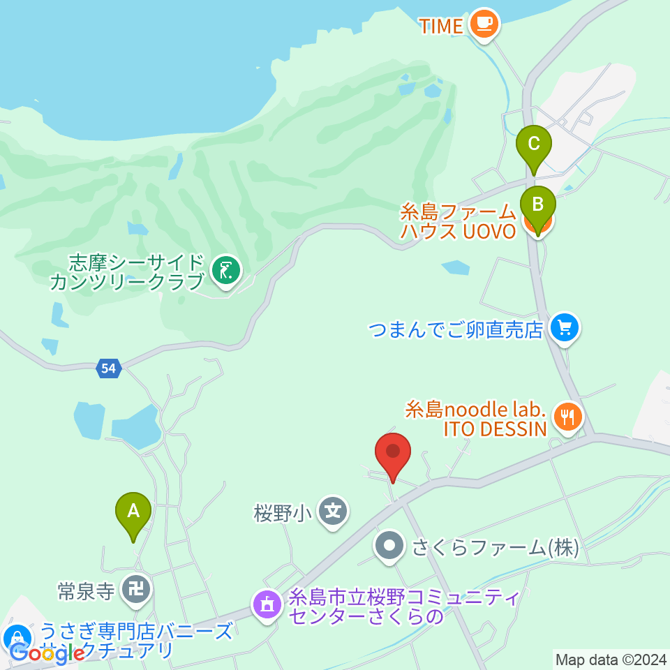 大城ピアノ周辺のホテル一覧地図