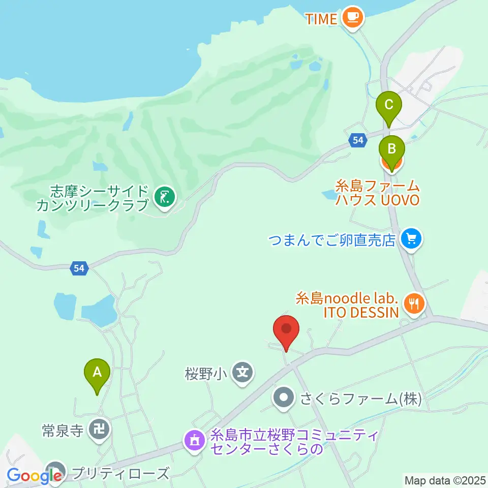 大城ピアノ周辺のホテル一覧地図