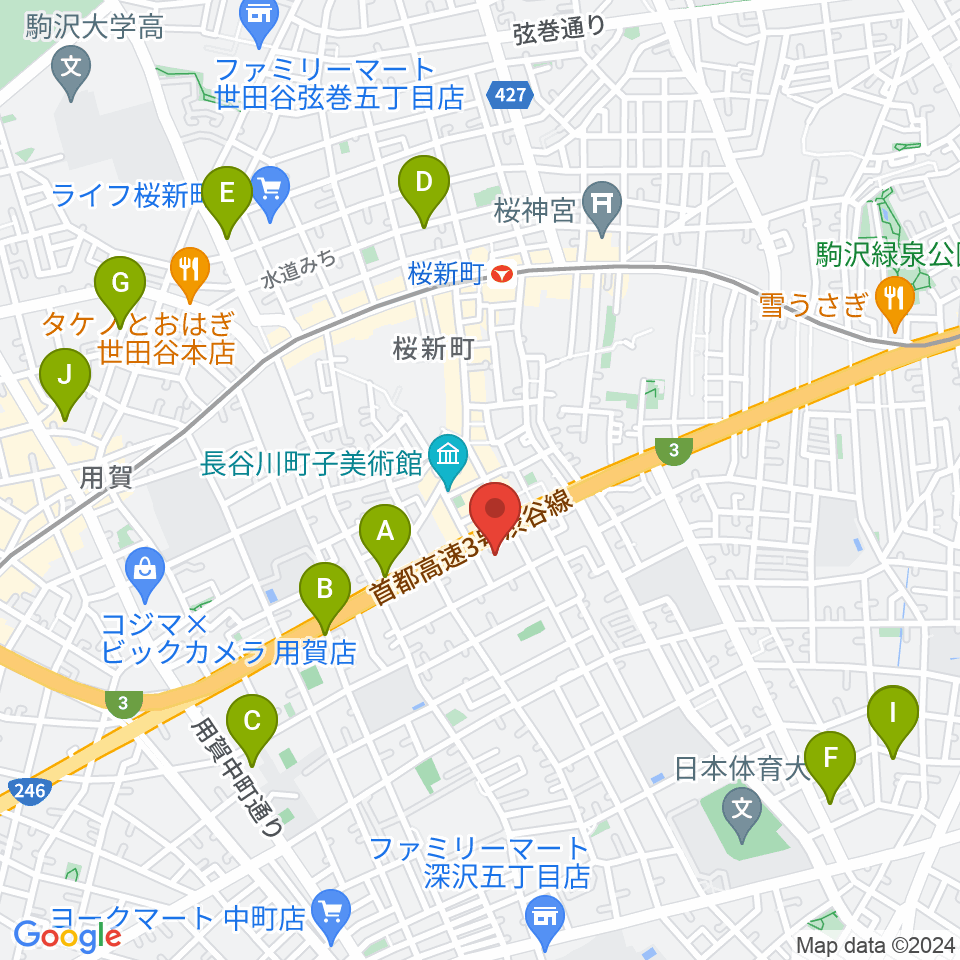 スタジオジャイヴ周辺のホテル一覧地図