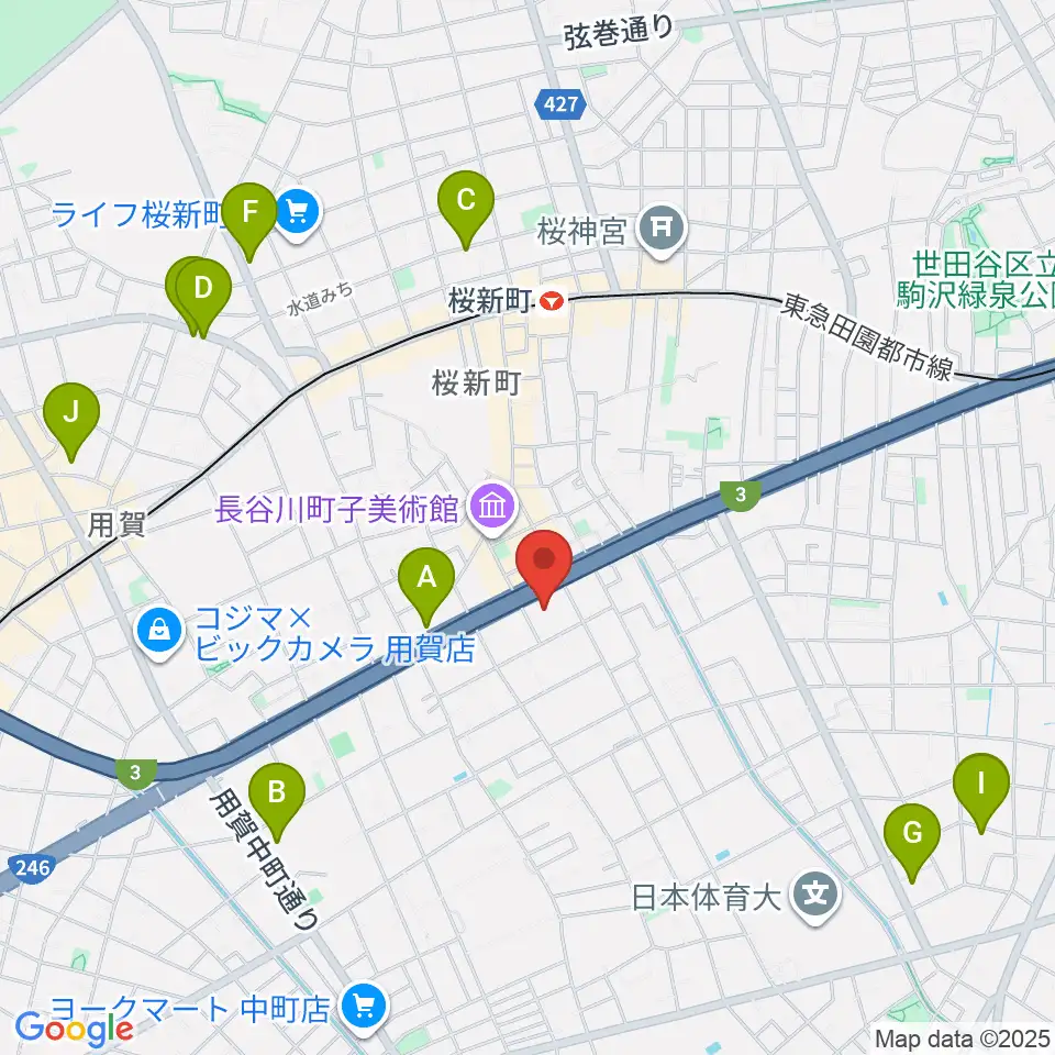 スタジオジャイヴ周辺のホテル一覧地図