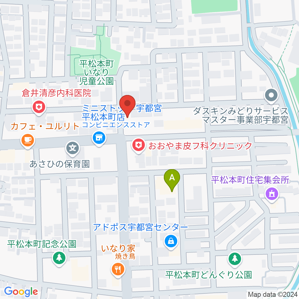 宇都宮JIVE Studio周辺のホテル一覧地図