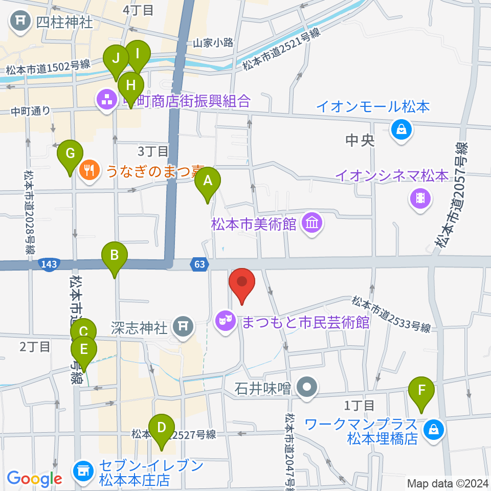 国際スズキ・メソード音楽院周辺のホテル一覧地図