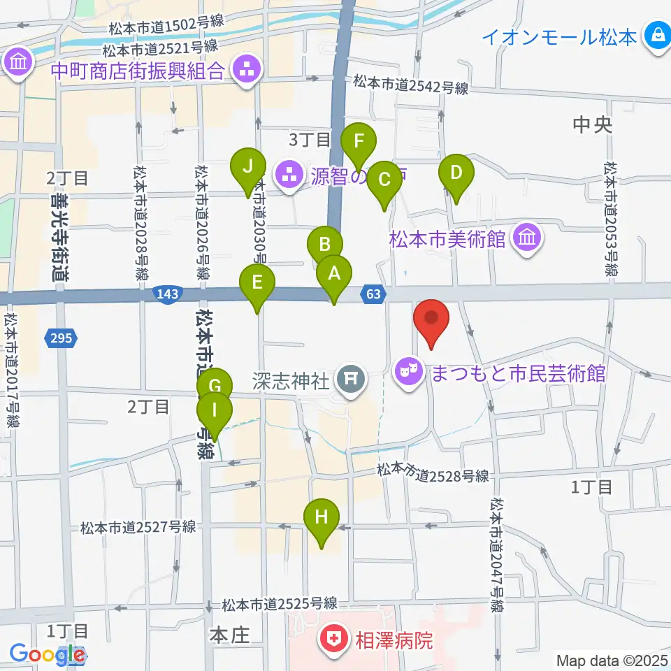 国際スズキ・メソード音楽院周辺のホテル一覧地図