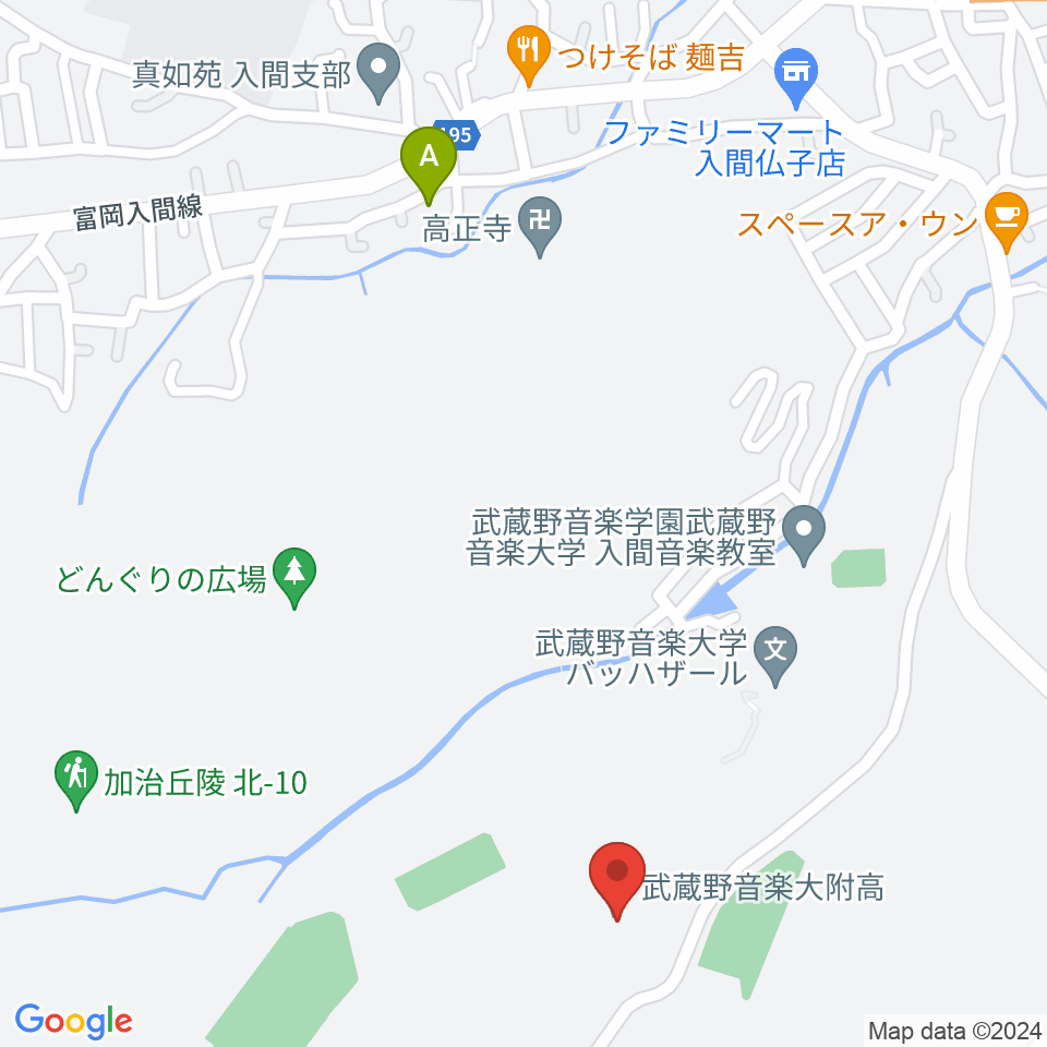 武蔵野音楽大学付属高校音楽科周辺のホテル一覧地図