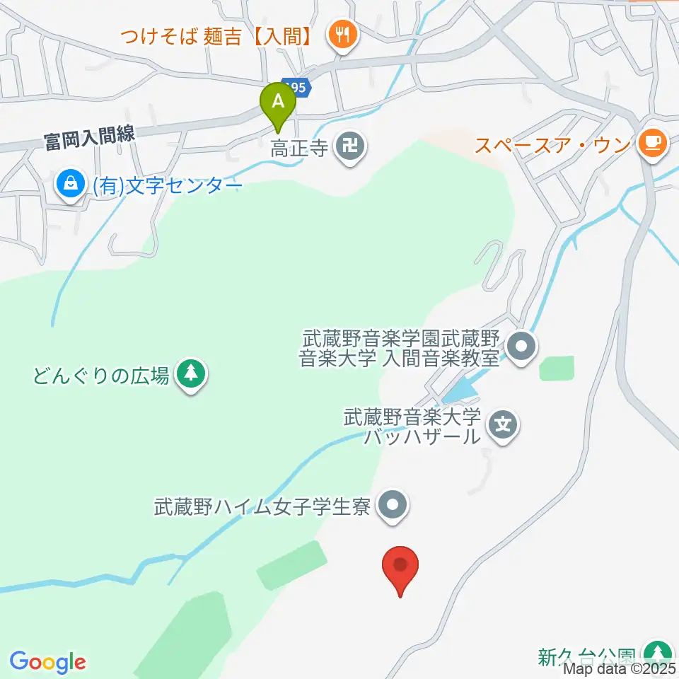 武蔵野音楽大学付属高校音楽科周辺のホテル一覧地図