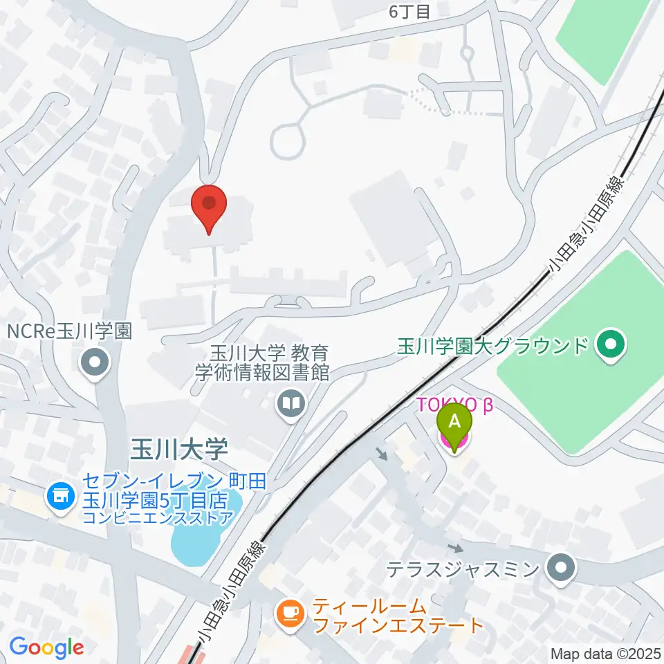 玉川大学芸術学部周辺のホテル一覧地図