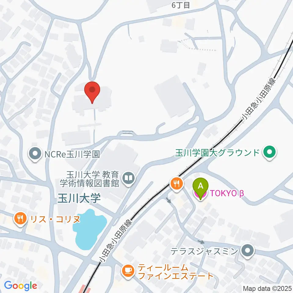 玉川大学芸術学部周辺のホテル一覧地図