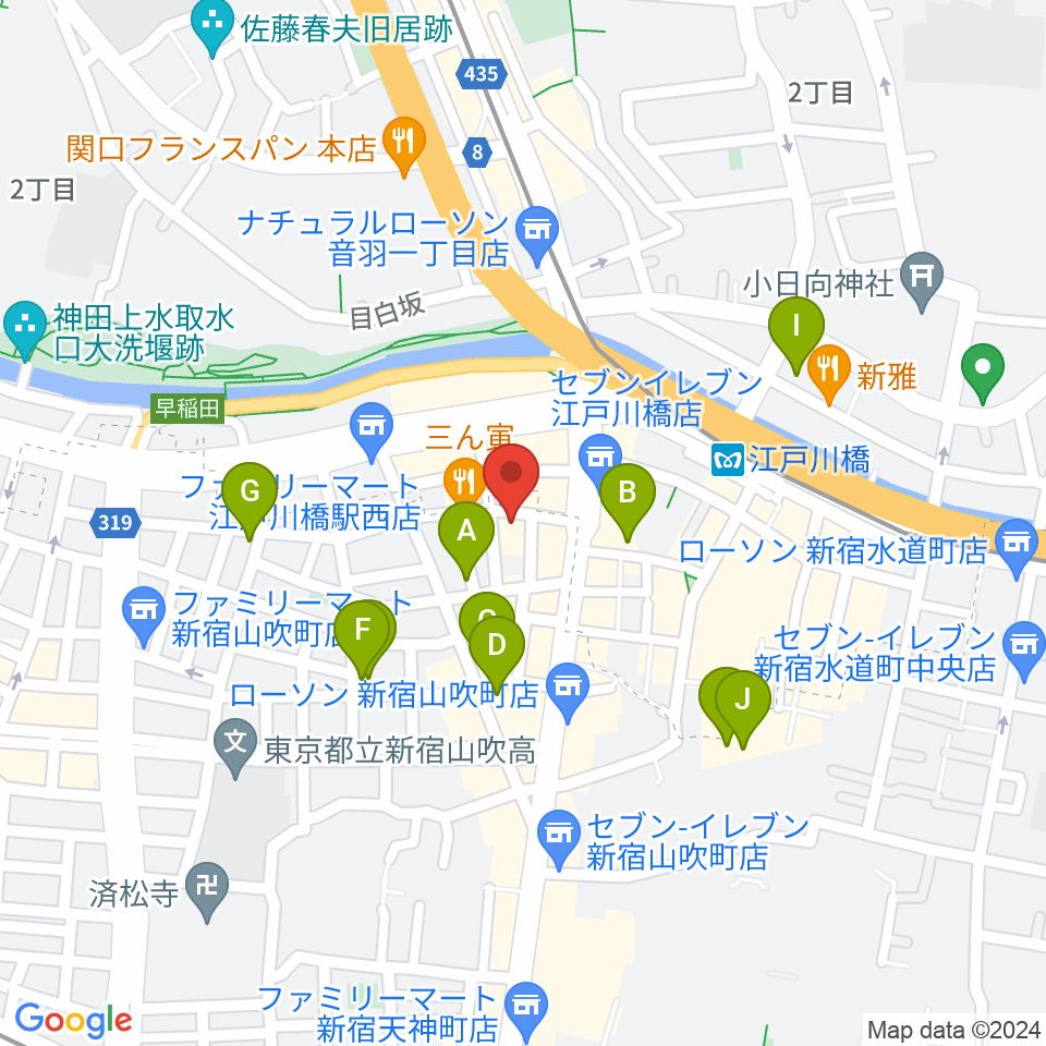 TJK音楽教室周辺のホテル一覧地図