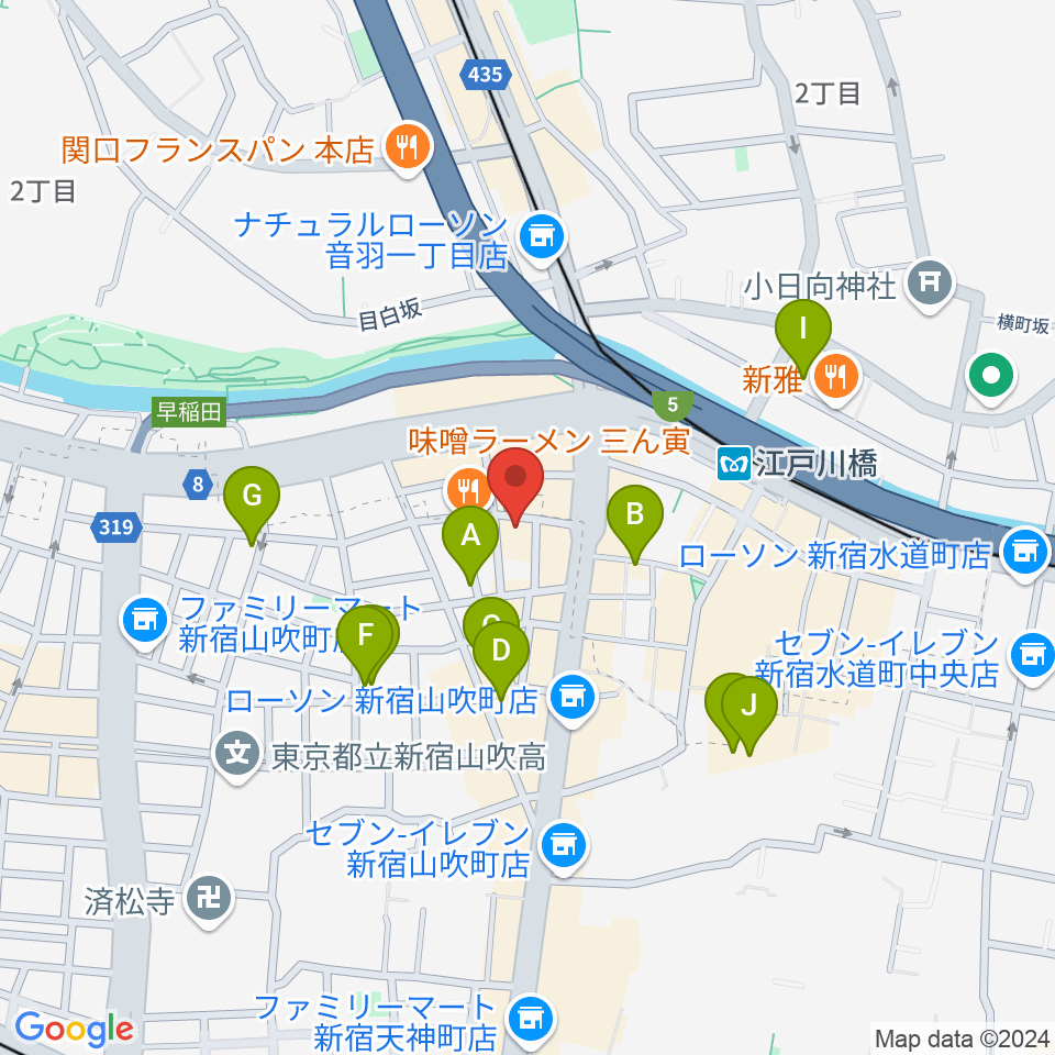 TJK音楽教室周辺のホテル一覧地図