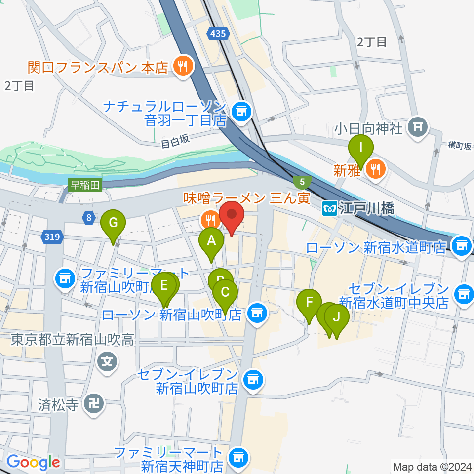 TJK音楽教室周辺のホテル一覧地図