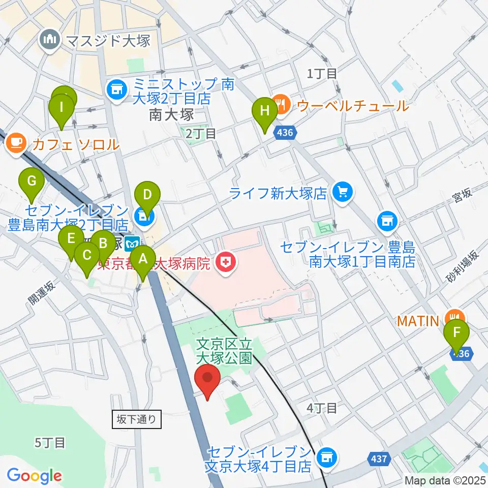 東邦音楽短期大学周辺のホテル一覧地図