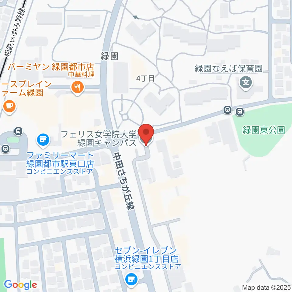 フェリス女学院大学 音楽・身体表現専攻周辺のホテル一覧地図